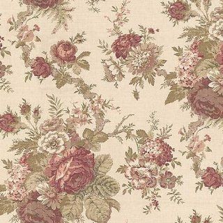 54 Wide Fabric Norfolk Rose, Color Mulberry Waverly