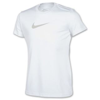 Girls Nike Power Graphic Training Shirt White