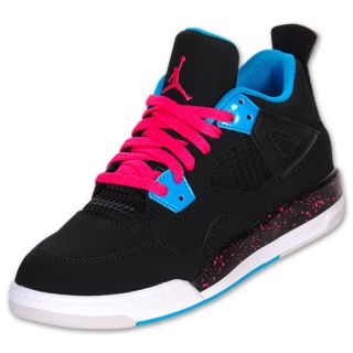 Jordan Kids Retro IV Basketball Shoes Black