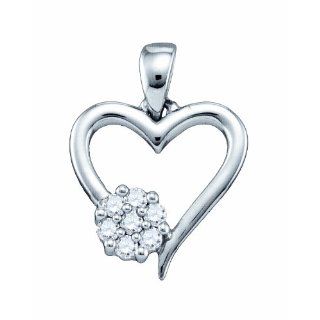 10CT Valentine Day Special Diamond Heart Pendant Jewelry 