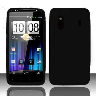 Black Silicon Case for HTC HTC Evo Design 4G Cell Phones