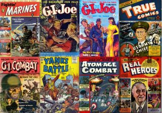 Golden Age DVD WORLD WAR HEROES COMICS #2 GI Joe Fightin Marines True