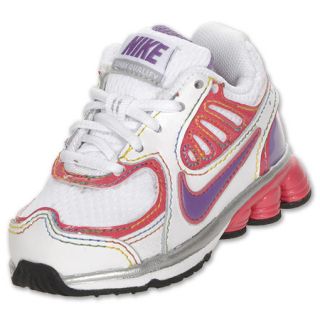 Nike Shox Qualify Toddler Running Shoe White/Pink