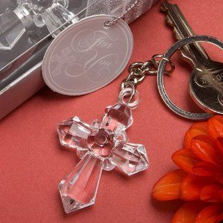 Wedding Favors Sparklingly special Cross Design Keychains