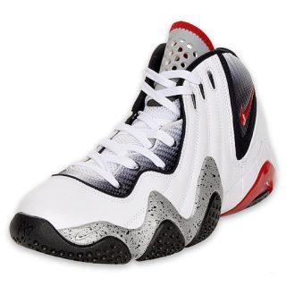 Nike Mens Zoom FP Basketball Shoe White/Red/Black