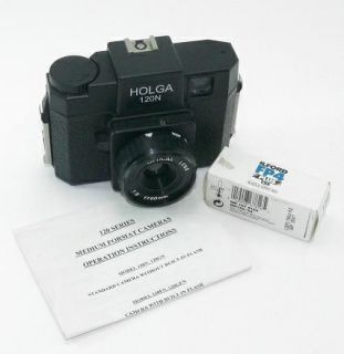 Holga 120N 120 Medium Format Film Camera w Ilford Film Instructions