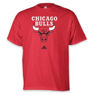 adidas Chicago Bulls Logo Mens Tee Red