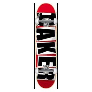 Baker Brand Logo Black Complete Skateboard   7.88 W/Raw