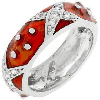 Boogie Down Ruby Red Enamel Ring (size 09) Everything