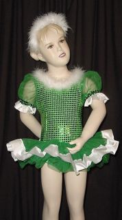 25 00 Sale Holly Green Ballet Tutu Christmas Dance Costume Child 2