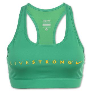 Womens Nike LIVESTRONG Pro Sports Bra Green/yellow