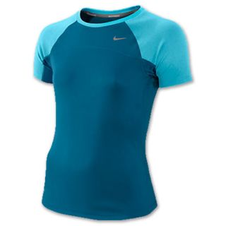 Nike Miler Kids Running Shirt Aqua