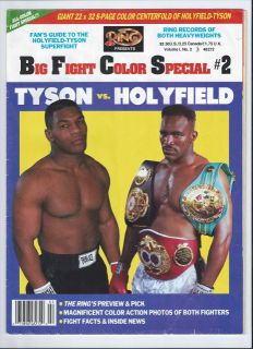 Mike Tyson vs. Evander Holyfield The Ring Big Fight Color Special COMB