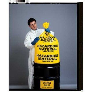 KANDU INDUSTRIES INC 3WNA6 Biohazard Bag,Yellow,65 In. L