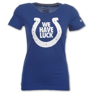 Nike NFL Indianapolis Colts We Have Luck Womens Tee Shirt
