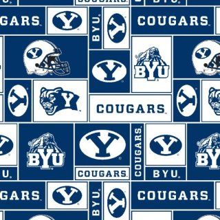 College BYU Bringham Young University Cougars Print Fleece