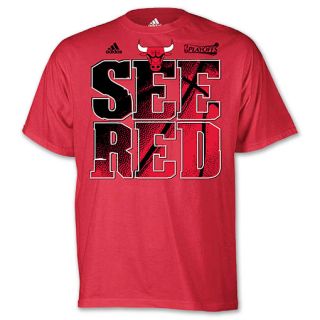 NBA Chicago Bulls 2012 Playoff Mens Tee Shirt Red