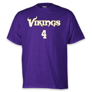Vikings Brett Favre Name and Number Tee Purple