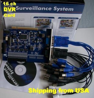 CCTV 16CH Home Security Monitoring DVR Video Capture PCI Card