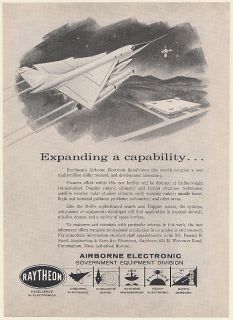  Airborne Electronic R&D Lab B 58 Aircraft Doppler Radar Print Ad