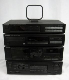 Kenwood Home Audio Stereo System Set 4 Units Ka 88 KX 58W DP 48 KT 58