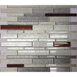 Glass Mosaic Tile Backsplash Iridescent GSD828 13x13 bathroom