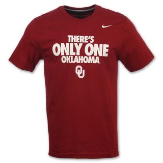 Nike Oklahoma Fan NCAA Mens Tee Shirt Crimson