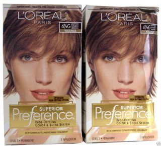 Loreal Superior Preference 6 1/2G Lightest Golden Brown, Warmer Hair