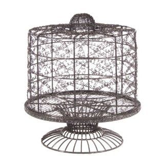 French Wire Cake Stand with Dome