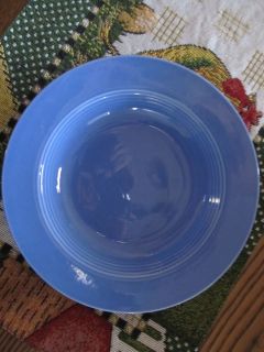 Vintage Homer Laughlin Mauve Blue Harlequin Deep Plate or Bowl