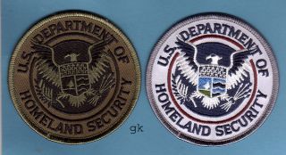 US Dept Homeland Security 2 Patch Set Color Subdued