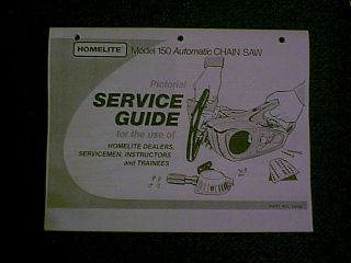 Homelite Model 150 Automatic Chain Saw Service Manual