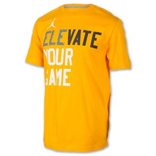 Jordan Elevate Your Game Mens Tee Del Sol/White