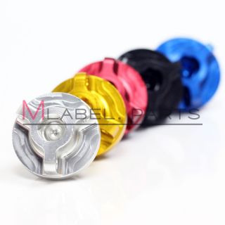 Blue Oil Filler Cap for Honda Bike Engine with Safety Wire Lock