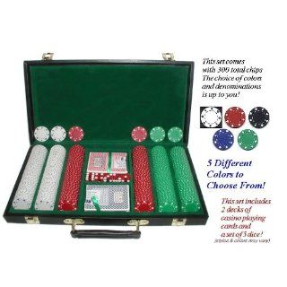 300 11.5 Gram SUITED Chips in Case   Casino Supplies Poker
