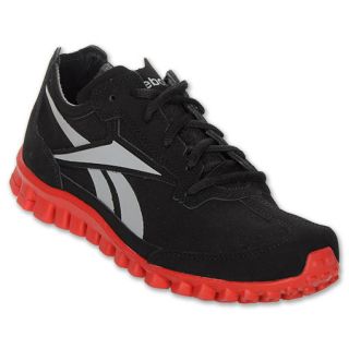 Reebok Realflex Suede Kids Running Shoes Black/Red
