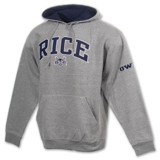 Rice Owls Arch NCAA Mens Hoodie Grey