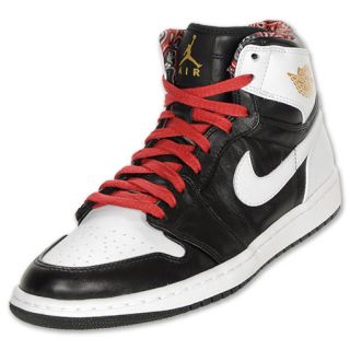 Jordan Retro 1 Mens Basketball Shoes Black/Gold