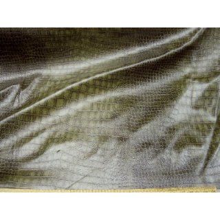 Fabric Fashion Spandex Green Crocodile Skin KK306 By Yard