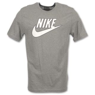 Mens Nike Futura Tee Shirt Grey/White