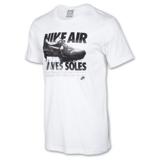 Mens Nike Run Air Max Tee Shirt White