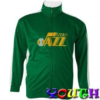 Utah Jazz Hardwood Classic Youth Track Jacket (Green