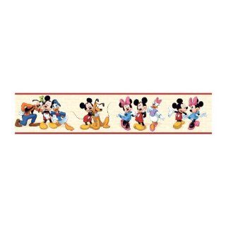 York Wallcoverings Disney Kids DK5916BD Mickey & Friends Border, Cream