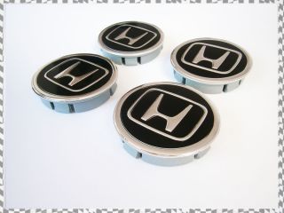 4x Honda Wheel Center Caps 60mm for models Civic Accord CR V HR V