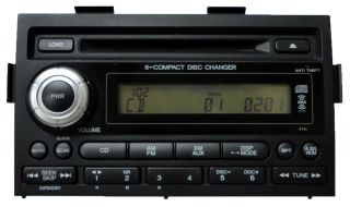 Honda Ridgeline XM Satellite Radio Stereo 6 Disc Changer CD Player