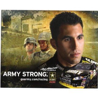 2008 Aric Almirola Army Chevy Impala NASCAR postcard