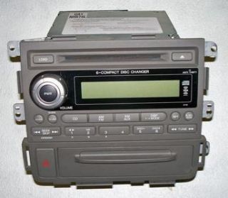 Honda Ridgeline Radio XM 6 Disc Changer CD
