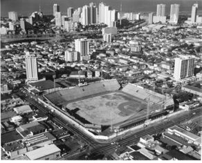Aerial View Old Hawaii Stadium Honolulu Oahu Waikiki