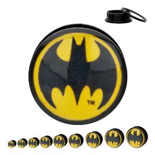 Batman Acrylic Screw Fit Double Flare Plugs   7/8 (22mm)   Sold as a