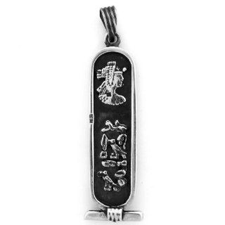 Egyptian Jewelry Silver Queen Cleopatra Cartouche Pendant